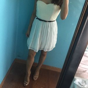 White baby doll dress